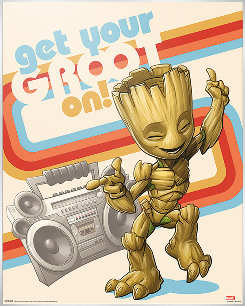Get Your Groot On, Guardians the Galaxy Poster of 2 Vol. Mini