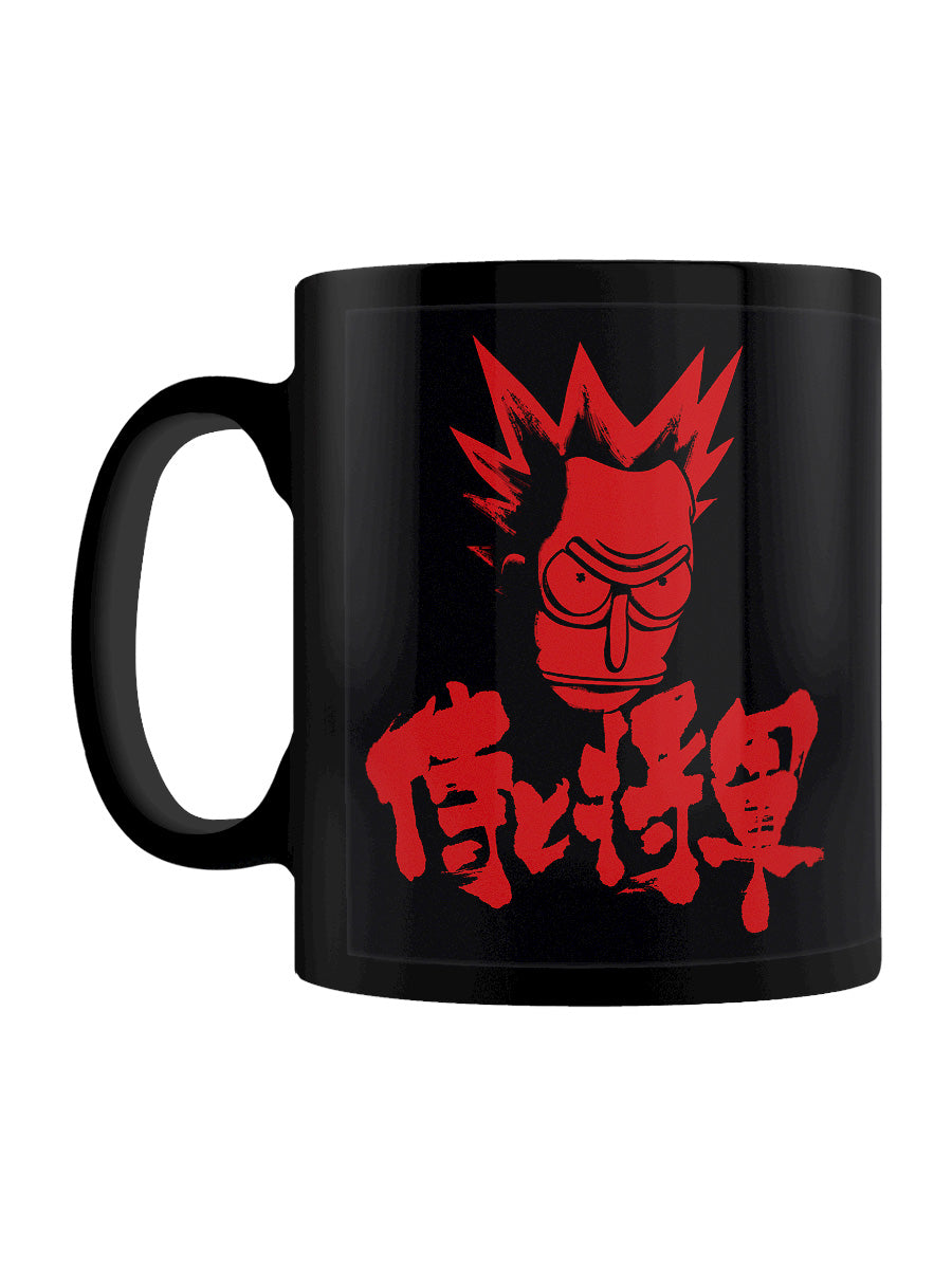 Samurai Spray, Rick and Morty Black Mug