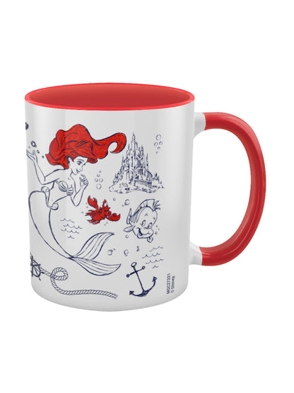 Little Mermaid Red Coloured Inner Mug